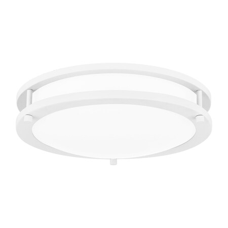 Quoizel Euclid Integrated LED White Lustre Semi-Flush Mount EUC1612W
